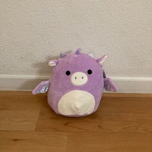 NWT (8in) purple dragon squishmallow